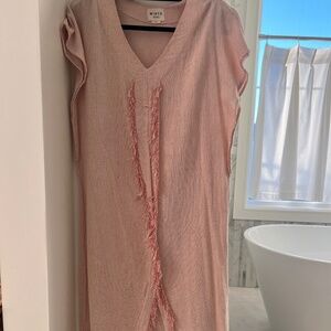 MIRTH caftan - size s/m - peachy pink
